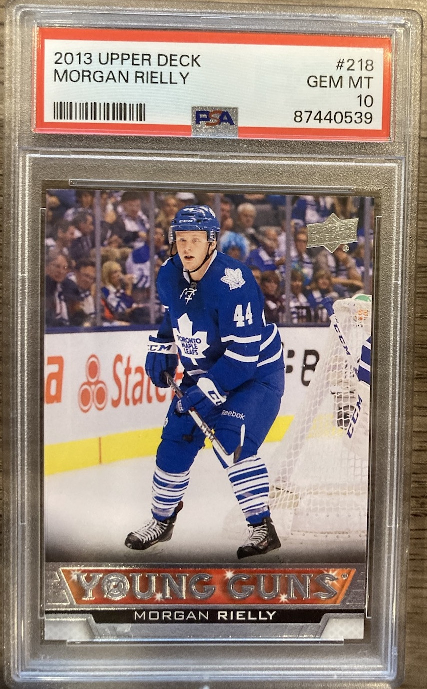 Morgan Rielly 2013 Upper Deck Young Guns #218 Rookie Card PSA 10 Leafs