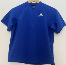 Adidas Youth Small Royal Blue Baseball Cage Jacket Short Sleeve Unused