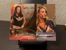 WWE Lita Card Lot 2004 Apocalypse Italian Foil & 2018 Topps Bronze Parallel