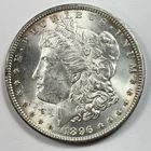 1896-P $1 Morgan Dollar 90% Silver Philadelphia US Coin-LUSTER