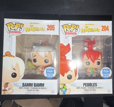 Funko POP! The Flintstones Pebbles #204 & Bamm-Bamm #205 Boxed Vinyl 2-Pack