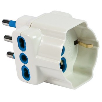 MC POWER Adattatore USB Con Presa Intermedia - 2 Porte USB 5V/2.1A + Presa 230V/16A Con Protezione Bambini - 3