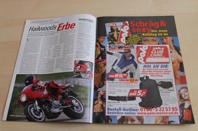 Motorradfahrer 03/2001 Ducati MH 900e mit 75PS im Fahrbericht auf einer Seite