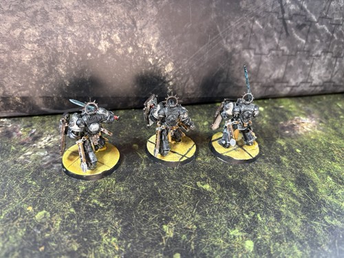 Warhammer 40k Black Templars Bladeguard Veterans Painted 3x (#574) - Picture 7 of 10