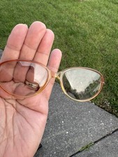 GLORIA VANDERBILT ZYLOWARE GOLD ORANGE AUTHENTIC DESIGNER EYEGLASSES 754