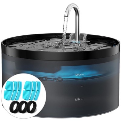 Indoor Water Fountains for Cats: 6 Filters, 3 Sponges