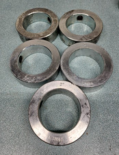2" BORE 3" OUTSIDE DIAMETER SHAFT COLLAR SOLID STEEL SET SCREW STOP LOT OF 5