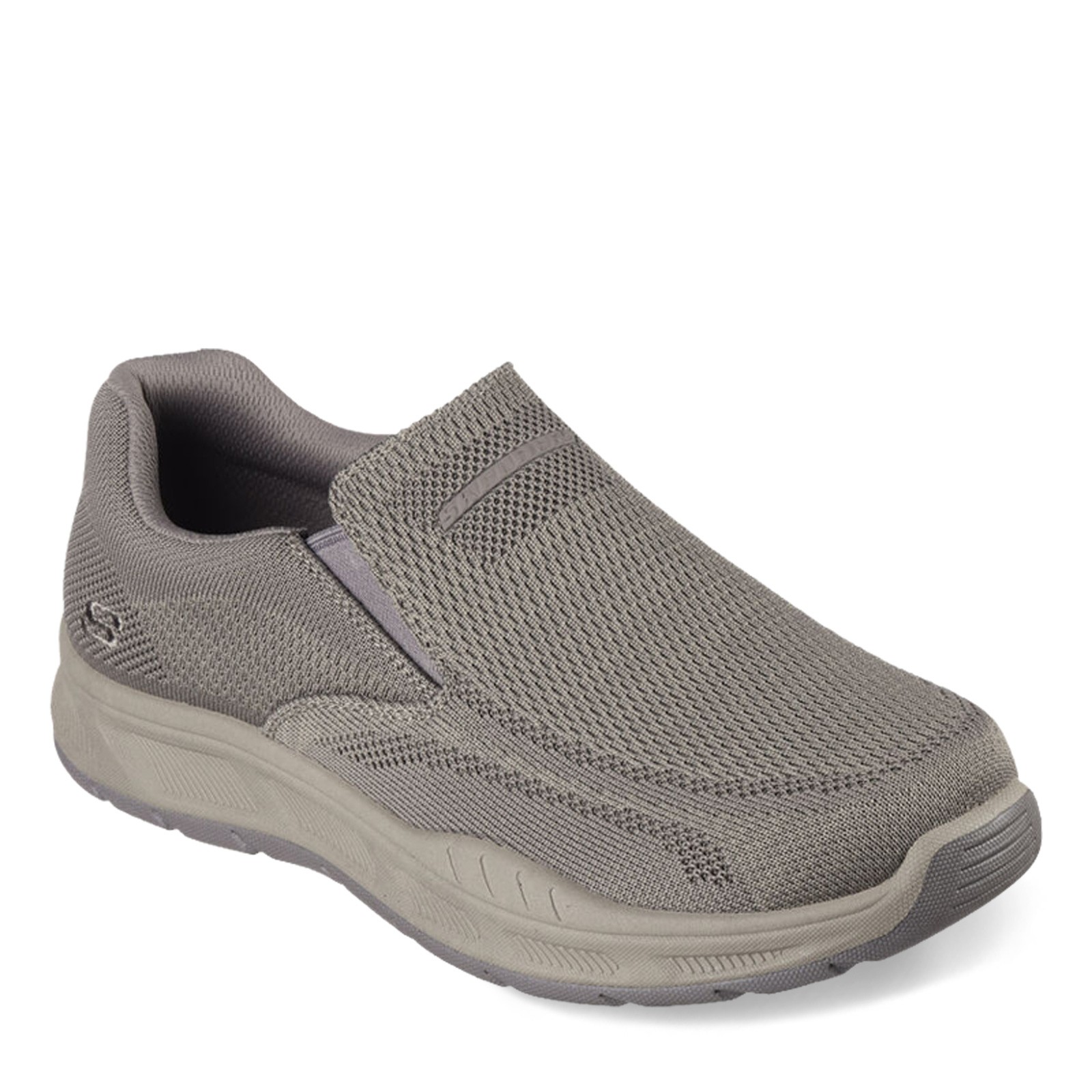 Мужские кроссовки Skechers свободного кроя: Кроссовки Cohagen - Knit Walk 204849-TPE Темно-серый трикотаж F