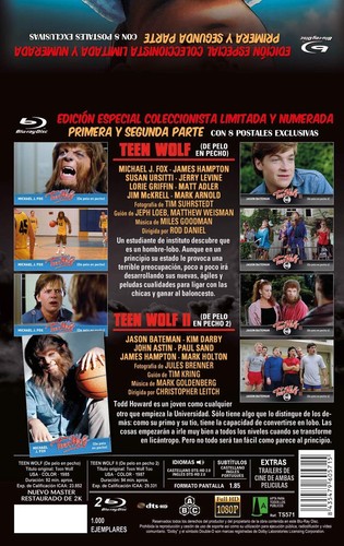 TEEN WOLF I y II (De Pelo en Pecho) 2 BDs Edición Metálica Numerada y Limitada c - Imagen 2 de 6