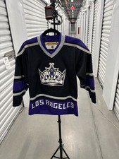 Koho Los Angeles Kings Hockey Jersey Youth L/XL NHL Vintage Canada Crown Patches