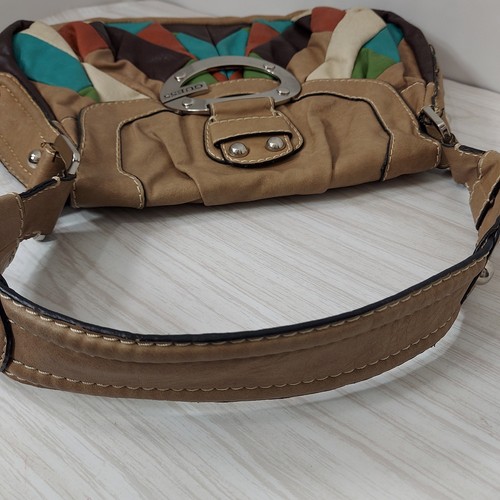 Guess Patchwork Leather Purse Hobo Vintage 90's Y2K Shoulder Bag G Monogram - Picture 3 of 18