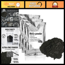Molybdenum Disulfide Powder 100g - 99 Pure Reagent Grade, Lubricant  Coating