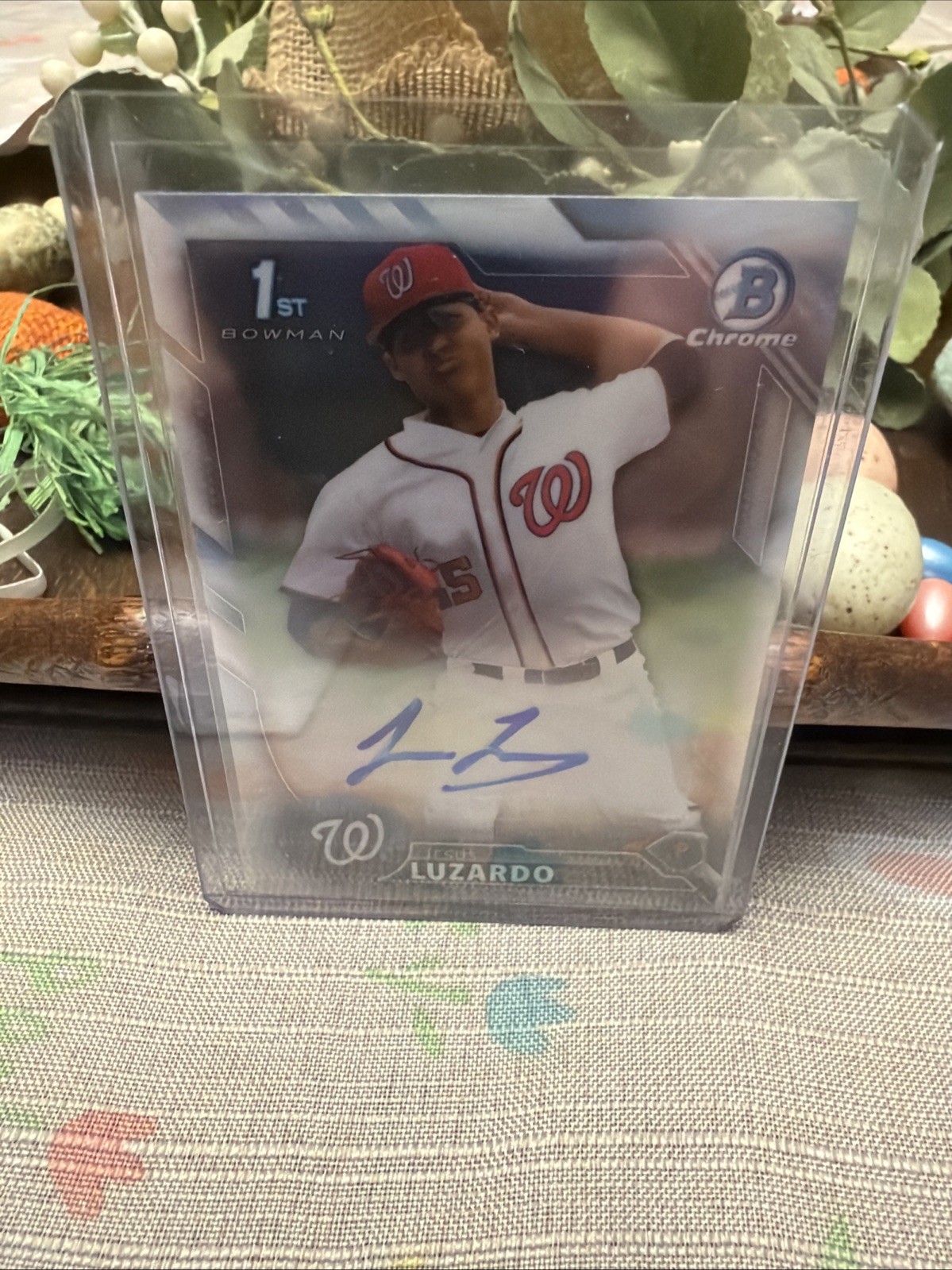 2016 Bowman Draft - Chrome Draft Pick Autographs Jesus Luzardo #CDA-JLU (AU, RC)