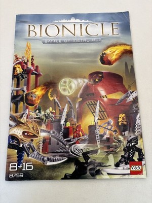 LEGO   Bauanleitung Bionicle 8759 Battle of Metru Nui Instruction ungelocht H34