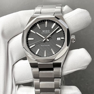 Mido Multifort 8 One Crown Auto 40MM Black Dial SS Mens Watch M055