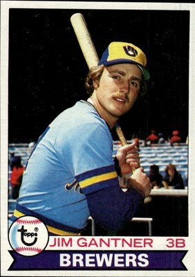 1979 Topps #154 Jim Gantner Milwaukee Brewers Near Mint or Better