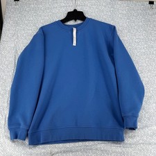 Lululemon Perfectly Oversized Crewneck Sweatshirt Blue LW3GJCS Size 8