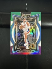 Cade Cunningham 2024-25 Panini Select Concourse Green White Purple Prizm. DET 