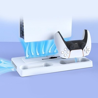Easily Accessible Controller Charger on For PS5 Pro Multi Functional Stand