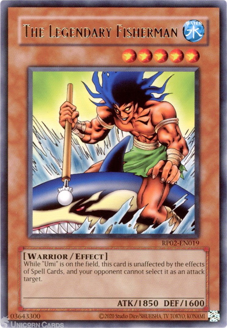 RP02-EN019 The Legendary Fisherman : Rare UNL Edition Mint YuGiOh Card