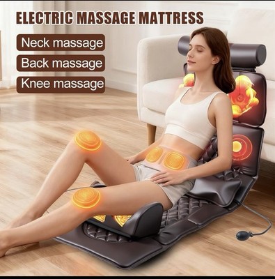 3D Massagematte mit Wärmefunktion Ganzkörper Massagegerät Fußmassage elektrisch