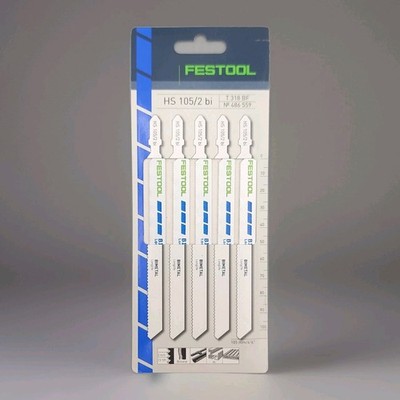 Festool  4-1/8  Jigsaw Blades for Metal 5-Pack HS 105/2 bi, 486 559