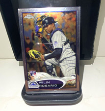 Topps Chrome 2012 Wilin Rosario Colorado Rockies #165 Rookie Baseball Card. rookie card picture