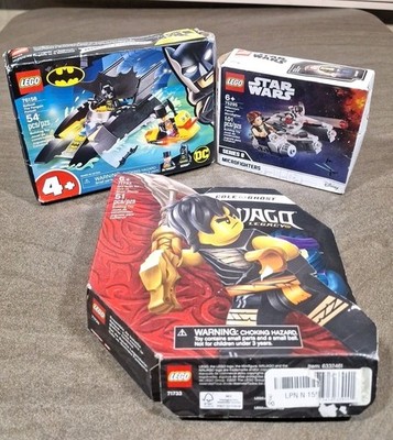 LEGO DC/STAR WARS/NINJAGO Lego DC 76158 Lego Star wars 75295 LEGO NINJAGO 71733