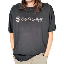 Vintage 80s The Guild Guitar Summer Workshop Shirt Black XL FREE RETURNS