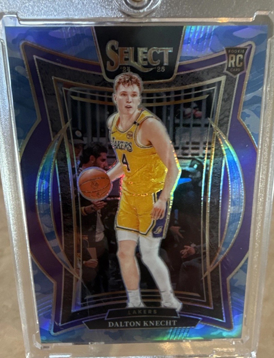 2024-25 Panini Select - Concourse Dalton Knecht #91 Blue Camo Prizm /99 (RC)