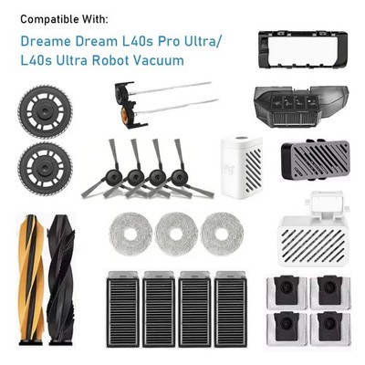 Brushes/Filters/Dust Bag/Mop Pads For Dreame Dream L40s Pro Ultra/L40s Ultra Lot