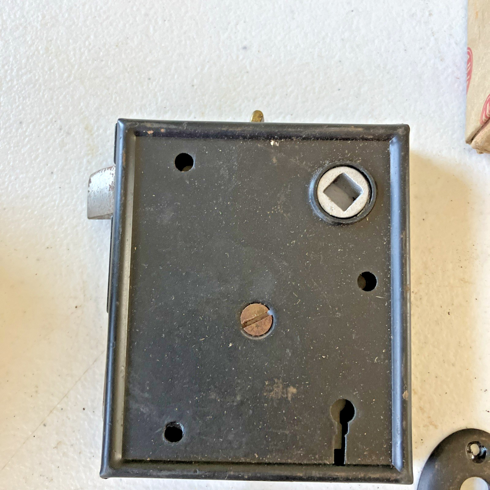 Safe Padlock & Hardware Co Vintage Rim Lock Set V0353-1D-in Original Box-NOS