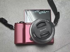 Sony Alpha a5000 PINK 20.1 MP Flip Screen Digital Camera w/ 16-50mm Lens pink