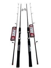 2 Lot Zebco Rhino Tough 66 2pc Spinning Rod Rngs662mb