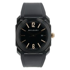 Bulgari Octo Black Dial Stainless Steel 41mm Automatic Men's Watch BGO41S