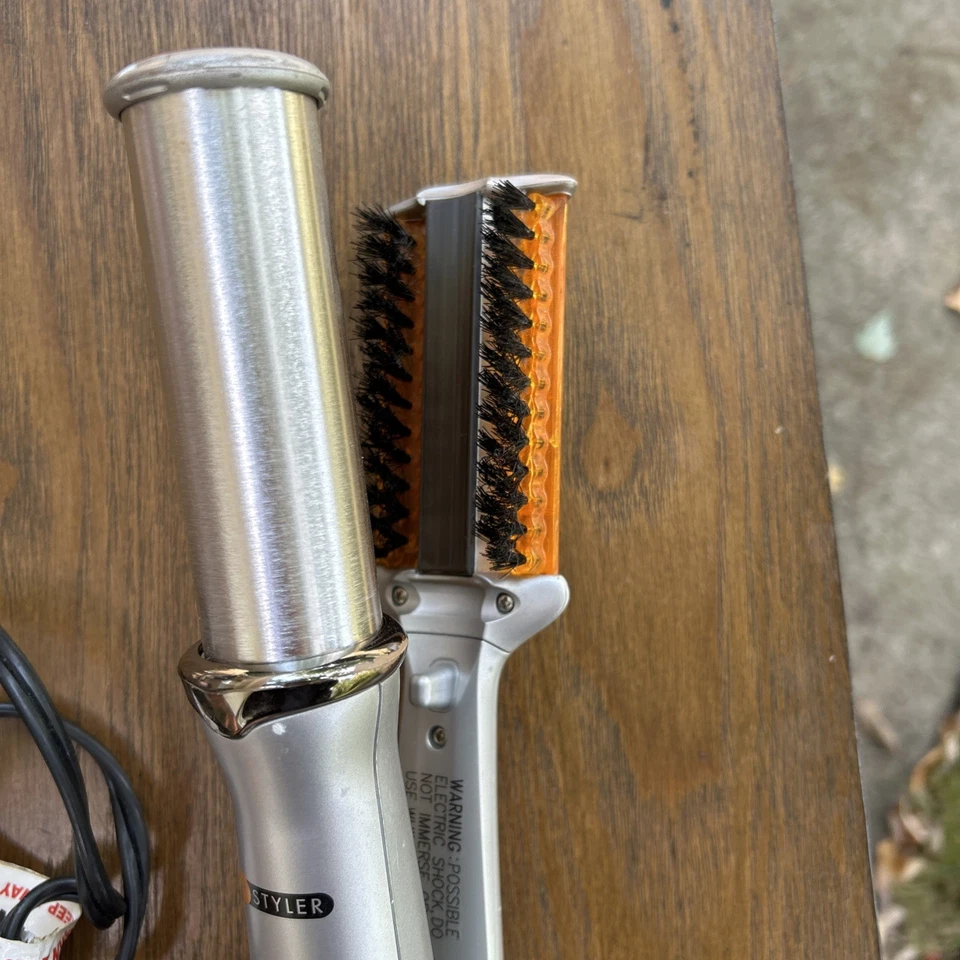 Cepillo Plancha de Pelo Plancha Caliente Giratoria Instyler IS1001 con Protector Belleza Fecha Foto 4 de 4