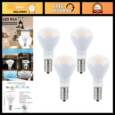 E17 R14 LED Mini Reflector Bulb 4W (40W Equivalent) Soft White 3000K - Pack of 4