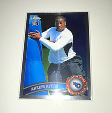 Topps Chrome 2011 Akeem Ayers Tennessee Titans Rookie Card #166. rookie card picture