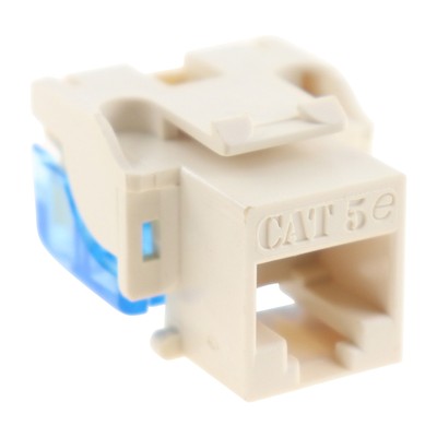 ICC IC1078E5WH CATEGORY-5 KEYSTONE JACK MODULE, CAT5, RJ45, WHITE