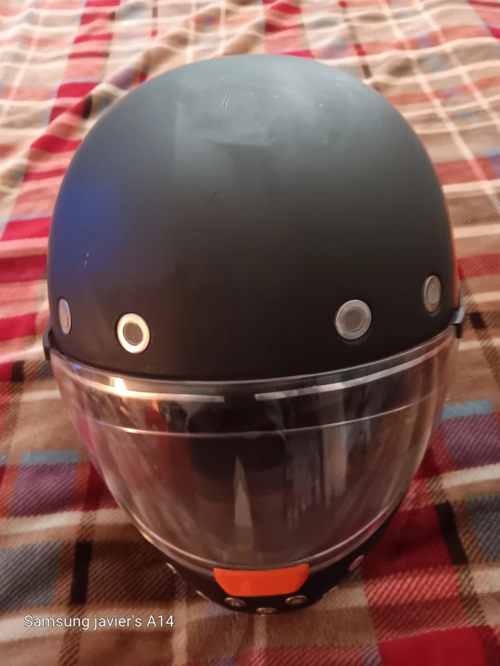 Casco visera Pinlock cara completa Daytona como nuevo. Retro naranja quemado y negro Foto 3 de 4
