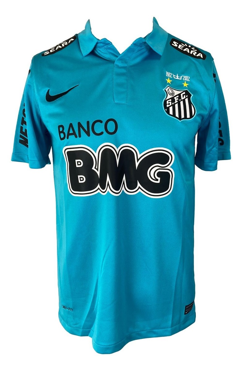 Neymar Jr Signed Santos FC Blue Nike Soccer Jersey BAS | eBay