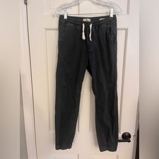 Marine Layer Saturday Stretch Slim Beach Pant Charcoal Sz Small