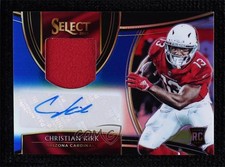 2018 Panini Select Blue Prizm 21/49 Christian Kirk #RM-CK Auto 7zf