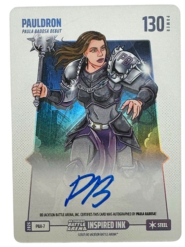 2025 Bo Jackson Battle Arena Pauldron Paula Badosa Inspired Ink Auto Steel 130