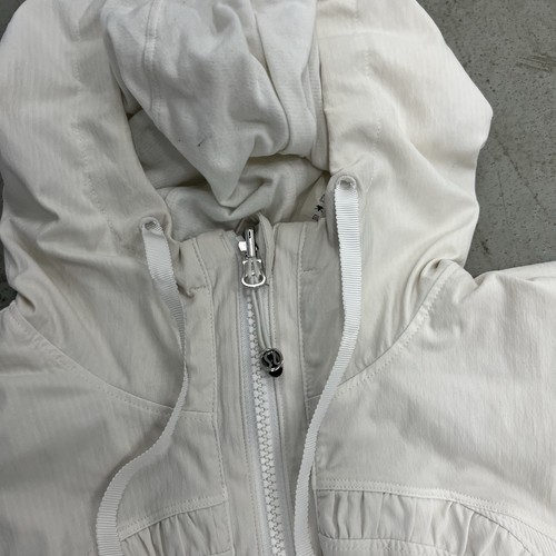 Women’s Lululemon Full Zip Hoodie Size 4 White - Picture 4 of 14