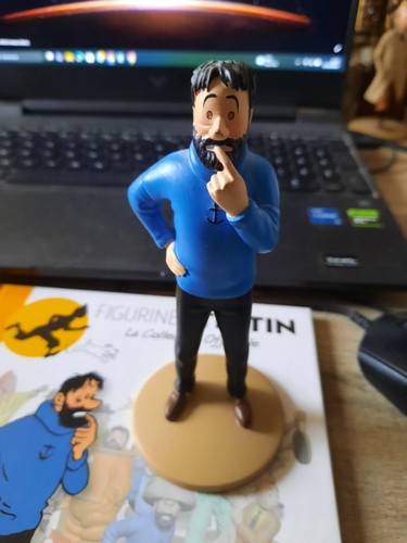 Tête Du Capitaine Haddock (Tintin) – Plâtre Peint – Rare – Occasion