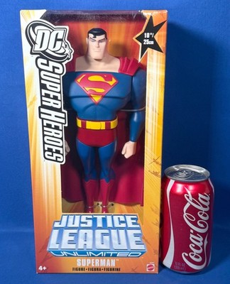 NEW - 10'' SUPERMAN Figure - JUSTICE LEAGUE - DC COMICS - 2005 Mattel - GOLD BOX