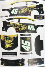 Custom 2025 Tyler Reddick 45 Nasty Beast 1/64 Scale NASCAR Peel Stick Decals