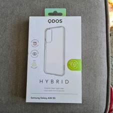 Qdos Hybrid Rigid Crystal Clear Case - Samsung Galaxy A34 5g