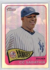 2014 Topps Heritage Chrome Refractor 502/565 CC Sabathia #THC-330 HOF 6o3